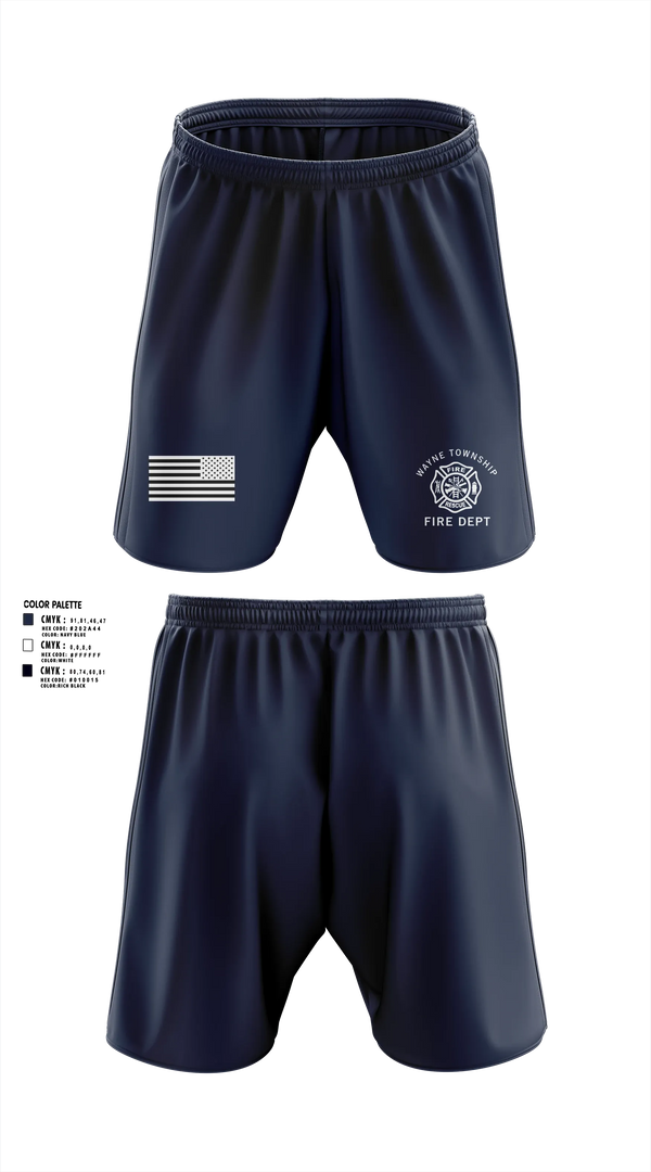 Athletic Shorts With Pockets, Wayne Township Volunteer Fire Department, Fire Department, Teamtime, Team time, sublimation, custom sports apparel, team uniforms, spirit wear, spiritwear, sports uniforms, custom shirts, team store, custom team store, fundraiser sports, apparel fundraiser