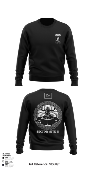 Crew Neck Sweatshirt, 173RD SECFOR OAS IX, Army, Teamtime, Team time, sublimation, custom sports apparel, team uniforms, spirit wear, spiritwear, sports uniforms, custom shirts, team store, custom team store, fundraiser sports, apparel fundraiser