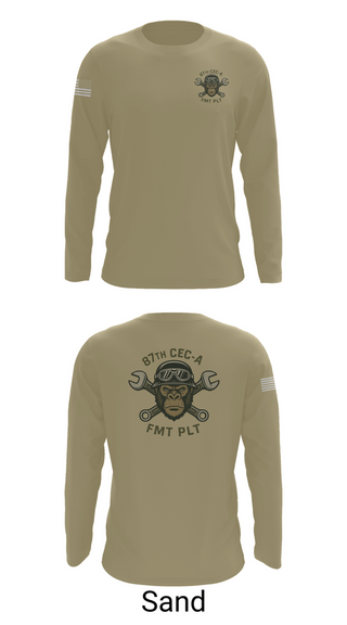 Long Sleeve Performance Shirt, 87th CEC-A FMT PLT, , Teamtime, Team time, sublimation, custom sports apparel, team uniforms, spirit wear, spiritwear, sports uniforms, custom shirts, team store, custom team store, fundraiser sports, apparel fundraiser