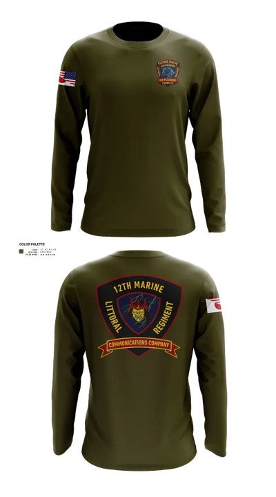 12th MLR Headquarters Element 19917243 Long Sleeve Performance Shirt 122