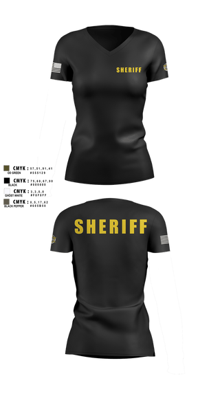 Womens Short Sleeve Vneck Shirt, JEFFERSON COUNTY SHERIFFS OFFICE, Police, Teamtime, Team time, sublimation, custom sports apparel, team uniforms, spirit wear, spiritwear, sports uniforms, custom shirts, team store, custom team store, fundraiser sports, apparel fundraiser