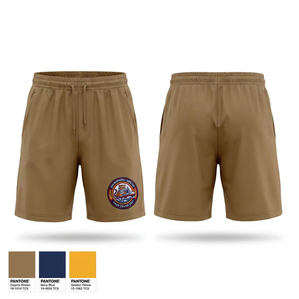Athletic Shorts With Pockets, USS NEB GOLD TIGER CRUISE 27, Navy, Teamtime, Team time, sublimation, custom sports apparel, team uniforms, spirit wear, spiritwear, sports uniforms, custom shirts, team store, custom team store, fundraiser sports, apparel fundraiser