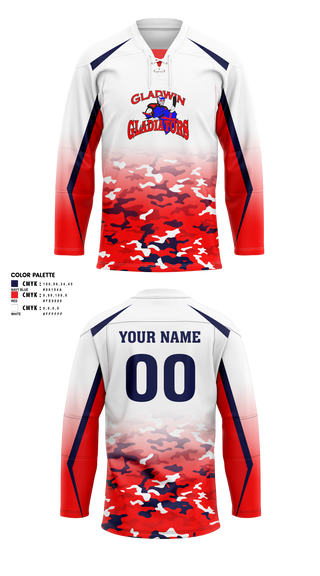 Hockey Jersey, Gladwin Gladiators, Ice Hockey, Teamtime, Team time, sublimation, custom sports apparel, team uniforms, spirit wear, spiritwear, sports uniforms, custom shirts, team store, custom team store, fundraiser sports, apparel fundraiser