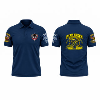 Short Sleeve Performance Polo, Pipe Creek Volunteer Fire Department, Fire Department, Teamtime, Team time, sublimation, custom sports apparel, team uniforms, spirit wear, spiritwear, sports uniforms, custom shirts, team store, custom team store, fundraiser sports, apparel fundraiser