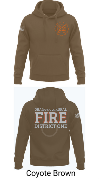 Hoodie, Orange County Rural District 1 Fire Department, , Teamtime, Team time, sublimation, custom sports apparel, team uniforms, spirit wear, spiritwear, sports uniforms, custom shirts, team store, custom team store, fundraiser sports, apparel fundraiser