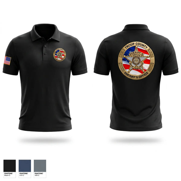 Short Sleeve Performance Polo, Troup County Sheriff’s Office, Police, Teamtime, Team time, sublimation, custom sports apparel, team uniforms, spirit wear, spiritwear, sports uniforms, custom shirts, team store, custom team store, fundraiser sports, apparel fundraiser