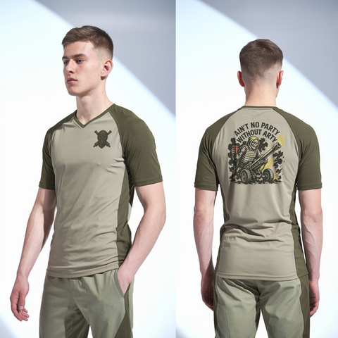Old School Cotton Feel Shirt, 2/11 Hotel battery, Marines, Teamtime, Team time, sublimation, custom sports apparel, team uniforms, spirit wear, spiritwear, sports uniforms, custom shirts, team store, custom team store, fundraiser sports, apparel fundraiser