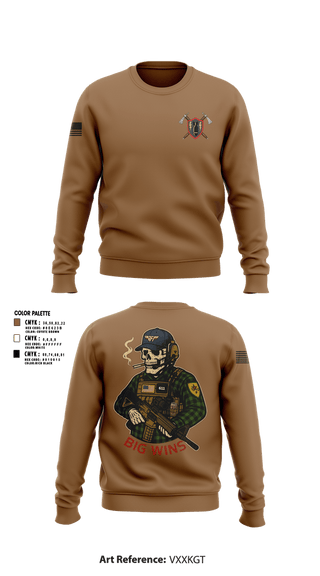 Crew Neck Sweatshirt, CAT 611, Army, Teamtime, Team time, sublimation, custom sports apparel, team uniforms, spirit wear, spiritwear, sports uniforms, custom shirts, team store, custom team store, fundraiser sports, apparel fundraiser