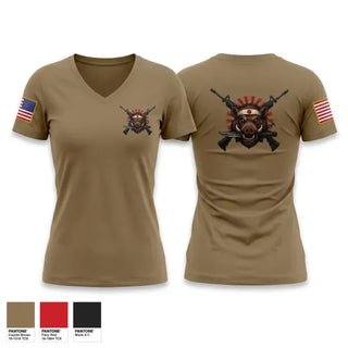 Womens Short Sleeve Vneck Shirt, USANEC-O, Army, Teamtime, Team time, sublimation, custom sports apparel, team uniforms, spirit wear, spiritwear, sports uniforms, custom shirts, team store, custom team store, fundraiser sports, apparel fundraiser