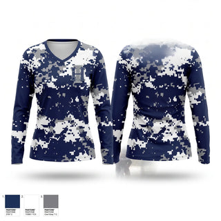 Womens Long Sleeve Vneck Shirt, High Intensity, Softball, Teamtime, Team time, sublimation, custom sports apparel, team uniforms, spirit wear, spiritwear, sports uniforms, custom shirts, team store, custom team store, fundraiser sports, apparel fundraiser