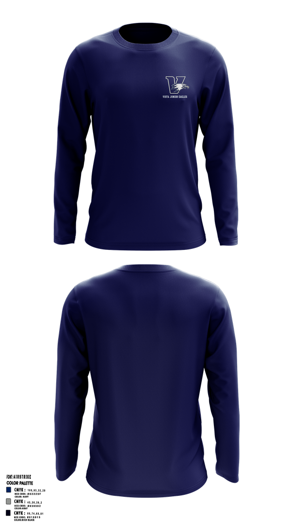 Long Sleeve Shooting Shirt, Vista Junior Eagles, , Teamtime, Team time, sublimation, custom sports apparel, team uniforms, spirit wear, spiritwear, sports uniforms, custom shirts, team store, custom team store, fundraiser sports, apparel fundraiser