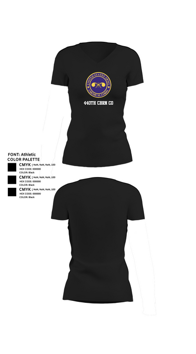 440th CBRN CO 79820871 Women's Short Sleeve V-neck Shirt - 23