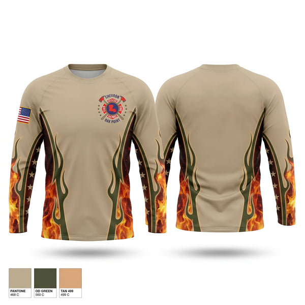 Long Sleeve Performance Shirt, Chevron ERT, Fire Department, Teamtime, Team time, sublimation, custom sports apparel, team uniforms, spirit wear, spiritwear, sports uniforms, custom shirts, team store, custom team store, fundraiser sports, apparel fundraiser