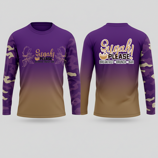 Long Sleeve Performance Shirt, Sugah Please Breakfast Brunch Bar, , Teamtime, Team time, sublimation, custom sports apparel, team uniforms, spirit wear, spiritwear, sports uniforms, custom shirts, team store, custom team store, fundraiser sports, apparel fundraiser