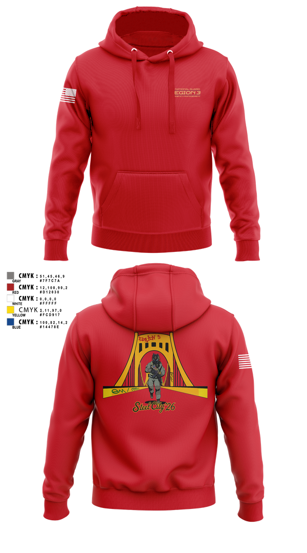 Hoodie, 171st Emergency Management Flight, , Teamtime, Team time, sublimation, custom sports apparel, team uniforms, spirit wear, spiritwear, sports uniforms, custom shirts, team store, custom team store, fundraiser sports, apparel fundraiser