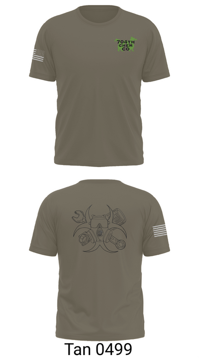 704th Chem Co 57484500 Short Sleeve Performance Shirt - 76