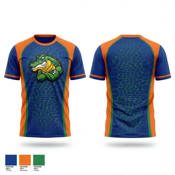 Old School Cotton Feel Shirt, Monticello Gators, Cheer, Teamtime, Team time, sublimation, custom sports apparel, team uniforms, spirit wear, spiritwear, sports uniforms, custom shirts, team store, custom team store, fundraiser sports, apparel fundraiser