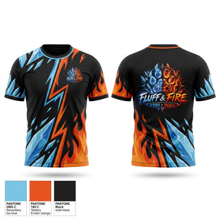 Football Jersey, Fluff and fire, E-Sports, Teamtime, Team time, sublimation, custom sports apparel, team uniforms, spirit wear, spiritwear, sports uniforms, custom shirts, team store, custom team store, fundraiser sports, apparel fundraiser