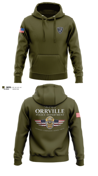 Hoodie, Orrville Police Department, Police, Teamtime, Team time, sublimation, custom sports apparel, team uniforms, spirit wear, spiritwear, sports uniforms, custom shirts, team store, custom team store, fundraiser sports, apparel fundraiser