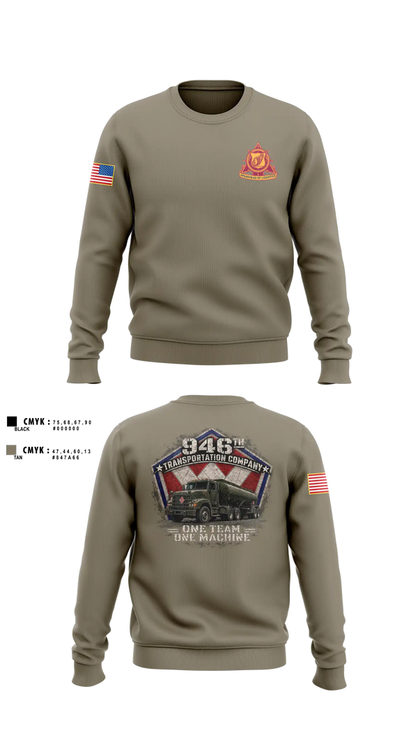 Crew Neck Sweatshirt, 946th TC, Army, Teamtime, Team time, sublimation, custom sports apparel, team uniforms, spirit wear, spiritwear, sports uniforms, custom shirts, team store, custom team store, fundraiser sports, apparel fundraiser