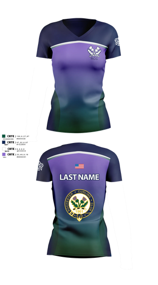 Womens Short Sleeve Vneck Shirt, Rochester Curling Club, Spirit Store, Teamtime, Team time, sublimation, custom sports apparel, team uniforms, spirit wear, spiritwear, sports uniforms, custom shirts, team store, custom team store, fundraiser sports, apparel fundraiser