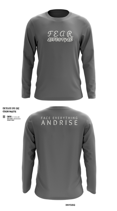 FearLifestyle 46237341 Long Sleeve Performance Shirt 105