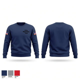 Crew Neck Sweatshirt, Crisis Negotiation Team, Police, Teamtime, Team time, sublimation, custom sports apparel, team uniforms, spirit wear, spiritwear, sports uniforms, custom shirts, team store, custom team store, fundraiser sports, apparel fundraiser