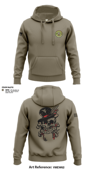 Hoodie, C Co 2-104th GSAB, Army, Teamtime, Team time, sublimation, custom sports apparel, team uniforms, spirit wear, spiritwear, sports uniforms, custom shirts, team store, custom team store, fundraiser sports, apparel fundraiser