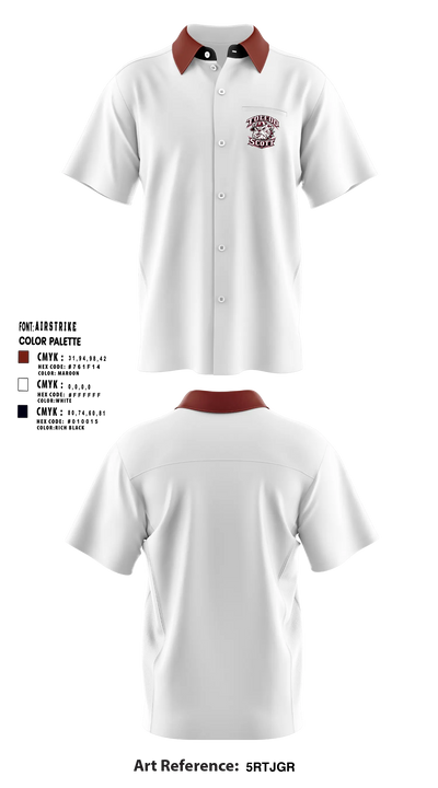 Scott High School Short Sleeve Bowling Jersey - 5