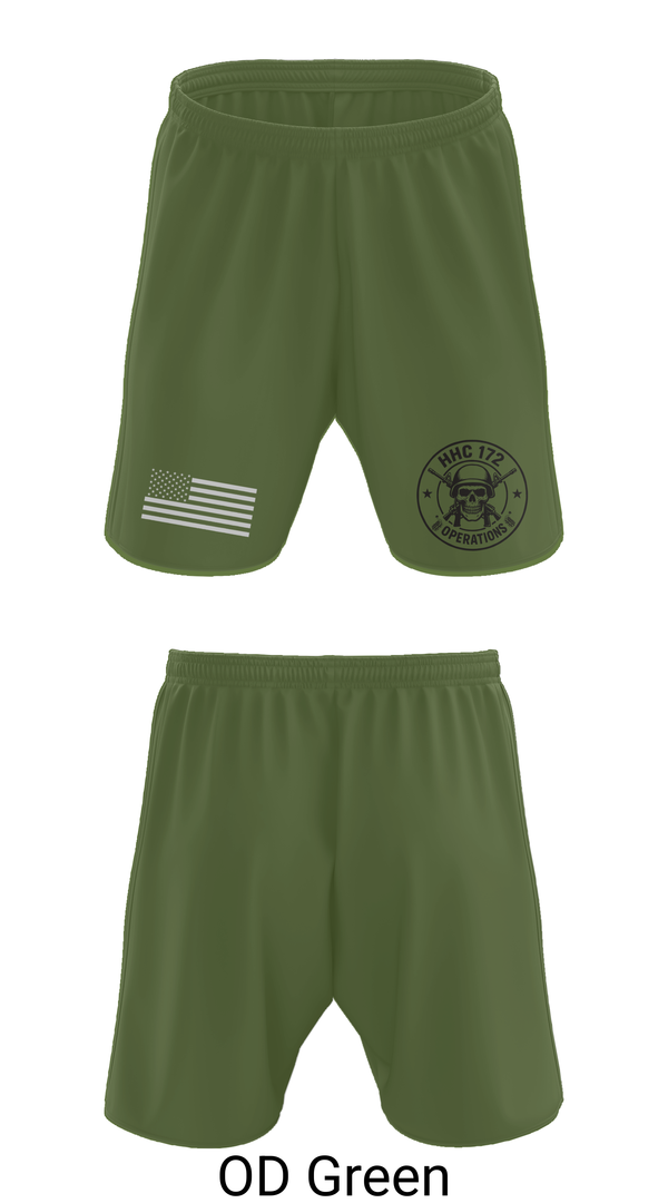 Athletic Shorts With Pockets, HHC 172, Army, Teamtime, Team time, sublimation, custom sports apparel, team uniforms, spirit wear, spiritwear, sports uniforms, custom shirts, team store, custom team store, fundraiser sports, apparel fundraiser