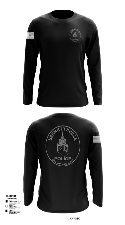 Bennettsville Police 90771724 Long Sleeve Performance Shirt 1