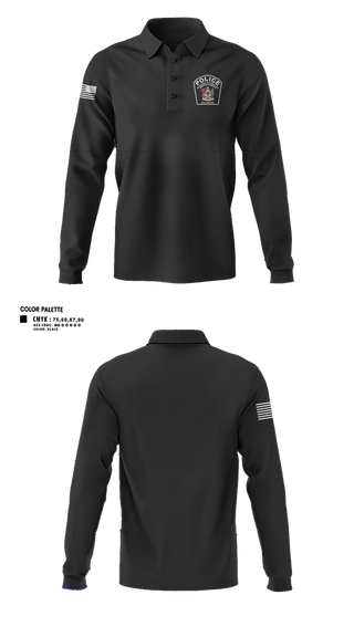 Long Sleeve Performance Polo, Delaware Alcohol and Tobacco Enforcement, Police, Teamtime, Team time, sublimation, custom sports apparel, team uniforms, spirit wear, spiritwear, sports uniforms, custom shirts, team store, custom team store, fundraiser sports, apparel fundraiser