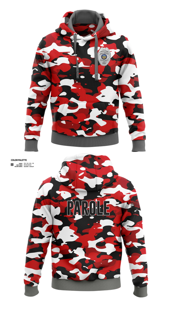 Hoodie, Adult Parole Authority, Police, Teamtime, Team time, sublimation, custom sports apparel, team uniforms, spirit wear, spiritwear, sports uniforms, custom shirts, team store, custom team store, fundraiser sports, apparel fundraiser