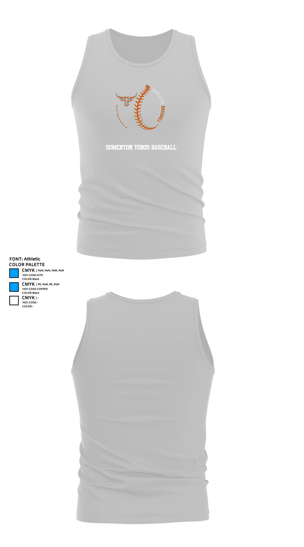 Tank Top, Somerton Toros Baseball, Baseball, Teamtime, Team time, sublimation, custom sports apparel, team uniforms, spirit wear, spiritwear, sports uniforms, custom shirts, team store, custom team store, fundraiser sports, apparel fundraiser