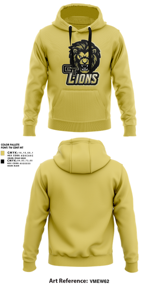 Hoodie, Gt lions, , Teamtime, Team time, sublimation, custom sports apparel, team uniforms, spirit wear, spiritwear, sports uniforms, custom shirts, team store, custom team store, fundraiser sports, apparel fundraiser