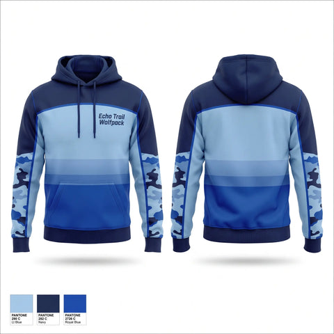Hoodie, Echo Trail Wolfpack, Men's Basketball, Teamtime, Team time, sublimation, custom sports apparel, team uniforms, spirit wear, spiritwear, sports uniforms, custom shirts, team store, custom team store, fundraiser sports, apparel fundraiser