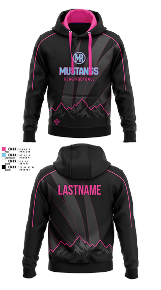 Hoodie, Mountain Range HS Flag Football, Women's Soccer, Teamtime, Team time, sublimation, custom sports apparel, team uniforms, spirit wear, spiritwear, sports uniforms, custom shirts, team store, custom team store, fundraiser sports, apparel fundraiser
