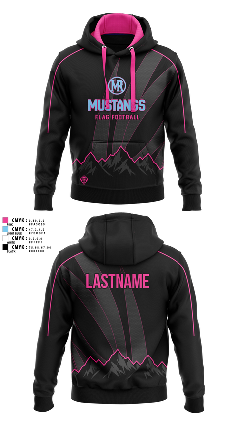 Hoodie, Mountain Range HS Flag Football, Women's Soccer, Teamtime, Team time, sublimation, custom sports apparel, team uniforms, spirit wear, spiritwear, sports uniforms, custom shirts, team store, custom team store, fundraiser sports, apparel fundraiser