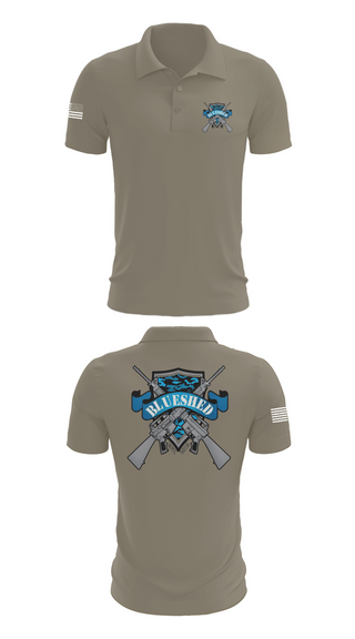 Short Sleeve Performance Polo, Blueshed Gun Shop, , Teamtime, Team time, sublimation, custom sports apparel, team uniforms, spirit wear, spiritwear, sports uniforms, custom shirts, team store, custom team store, fundraiser sports, apparel fundraiser