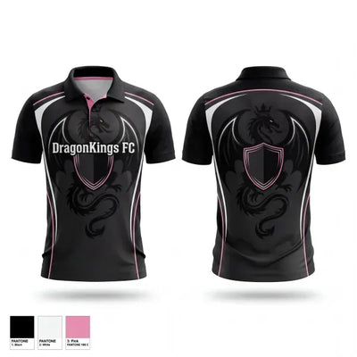 DragonKings FC 45443266 Short Sleeve Performance Polo - 1