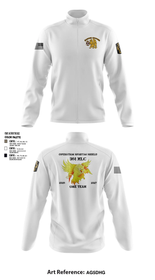 Fleece Jacket, 361 MLC, Army, Teamtime, Team time, sublimation, custom sports apparel, team uniforms, spirit wear, spiritwear, sports uniforms, custom shirts, team store, custom team store, fundraiser sports, apparel fundraiser