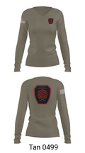 Ivy Bend Fire and Rescue 32375542 Women's Long Sleeve V-neck Shirt - 11