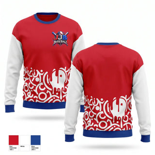 Crew Neck Sweatshirt, JJB, Baseball, Teamtime, Team time, sublimation, custom sports apparel, team uniforms, spirit wear, spiritwear, sports uniforms, custom shirts, team store, custom team store, fundraiser sports, apparel fundraiser
