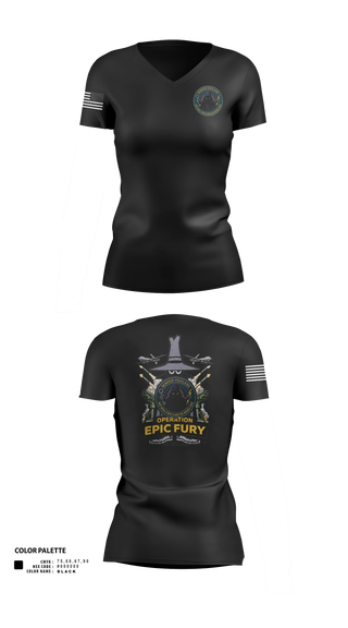 Womens Short Sleeve Vneck Shirt, 117th Intel Squadron, Air Force, Teamtime, Team time, sublimation, custom sports apparel, team uniforms, spirit wear, spiritwear, sports uniforms, custom shirts, team store, custom team store, fundraiser sports, apparel fundraiser