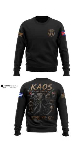 Crew Neck Sweatshirt, 805th Military Police Company, Army, Teamtime, Team time, sublimation, custom sports apparel, team uniforms, spirit wear, spiritwear, sports uniforms, custom shirts, team store, custom team store, fundraiser sports, apparel fundraiser