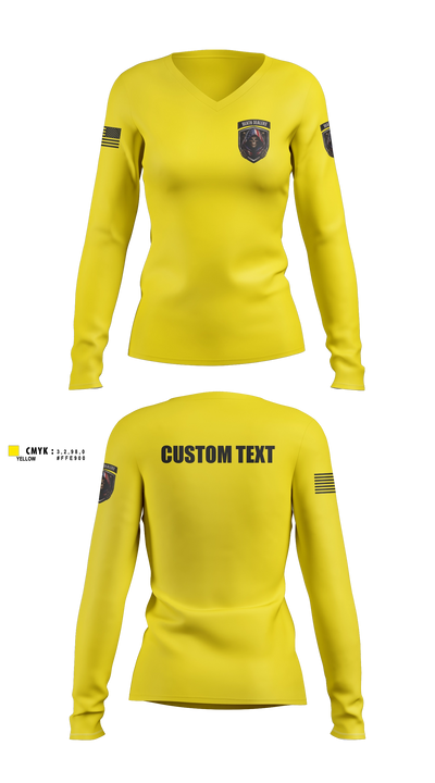 Death Dealers Airsoft 2546891 Women's Long Sleeve V-neck Shirt - 8