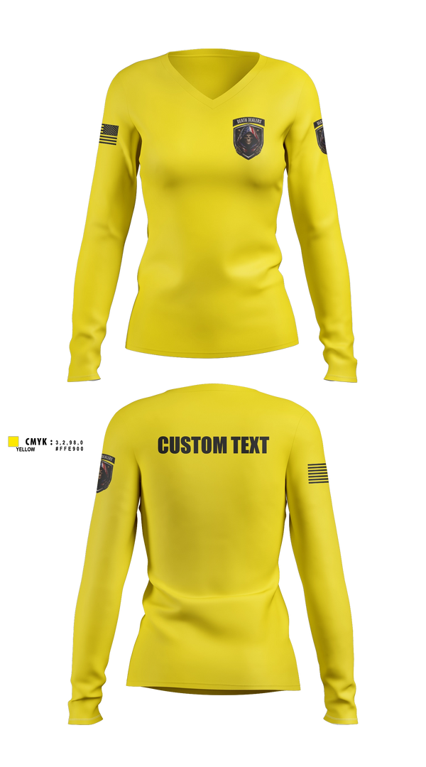 Womens Long Sleeve Vneck Shirt, Death DealersDeath Dealers Airsoft, Spirit Store, Teamtime, Team time, sublimation, custom sports apparel, team uniforms, spirit wear, spiritwear, sports uniforms, custom shirts, team store, custom team store, fundraiser sports, apparel fundraiser