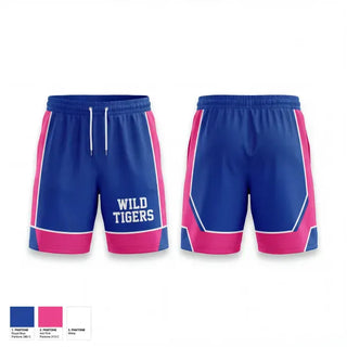 Athletic Shorts With Pockets, Wild Tigers, Women's Basketball, Teamtime, Team time, sublimation, custom sports apparel, team uniforms, spirit wear, spiritwear, sports uniforms, custom shirts, team store, custom team store, fundraiser sports, apparel fundraiser
