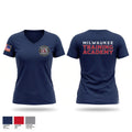 Milwaukee Fire Department Training Division Women's Short Sleeve V-neck Shirt - 1