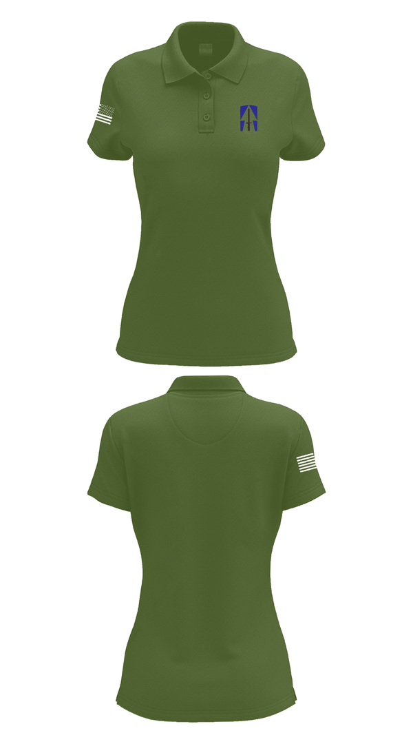 Womens Short Sleeve Performance Polo, 76th IBCT, , Teamtime, Team time, sublimation, custom sports apparel, team uniforms, spirit wear, spiritwear, sports uniforms, custom shirts, team store, custom team store, fundraiser sports, apparel fundraiser